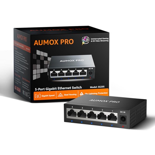Port gigabit unmanaged - 5,